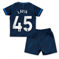 Chelsea Romeo Lavia #45 Replica Away Minikit 2023-24 Short Sleeve (+ pants)